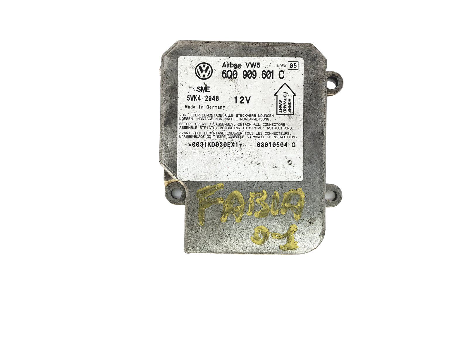 Ohjausyksikön moduuli 6Q0909601C 5WK42948 Skoda VW Siemens main product photo