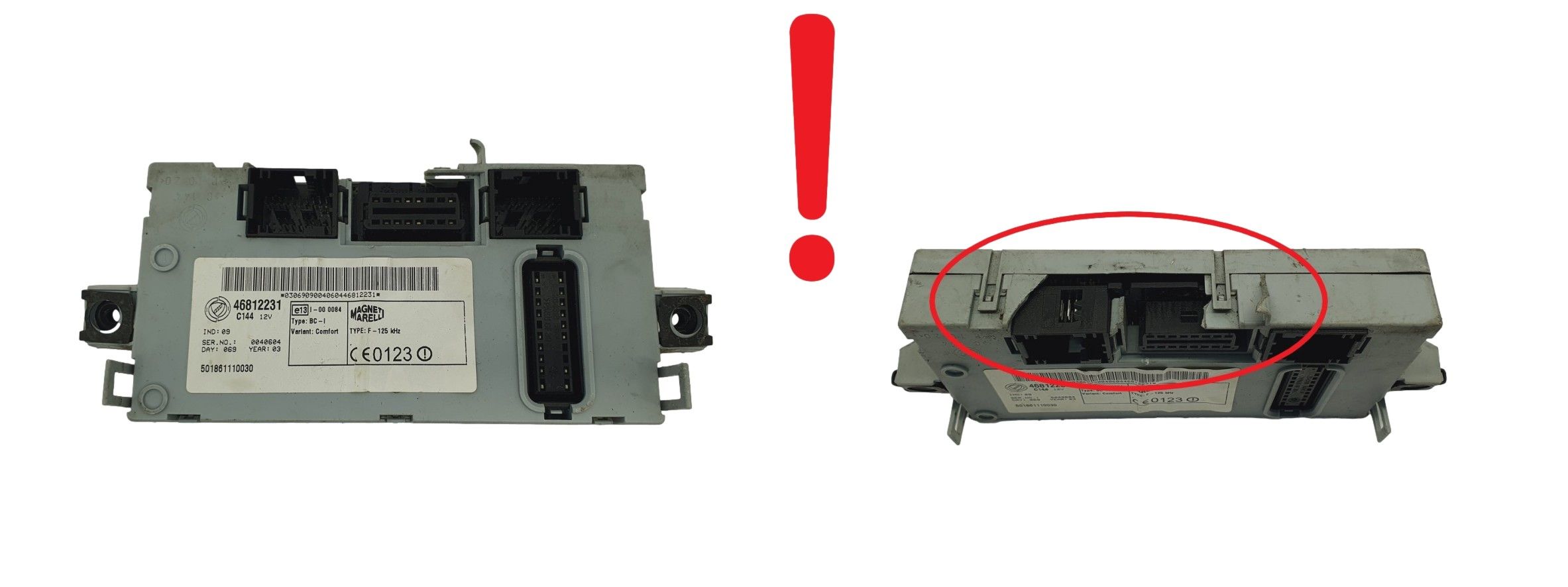 Ohjausyksikkö Fiat 46812231 Delphi 58859 main product photo