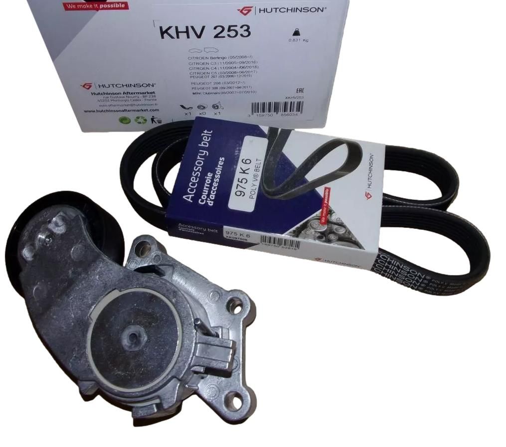Käyttöhihnan Kiristin Tee Citroen Peugeot KHV253 1611277580 Hutchinson main product photo