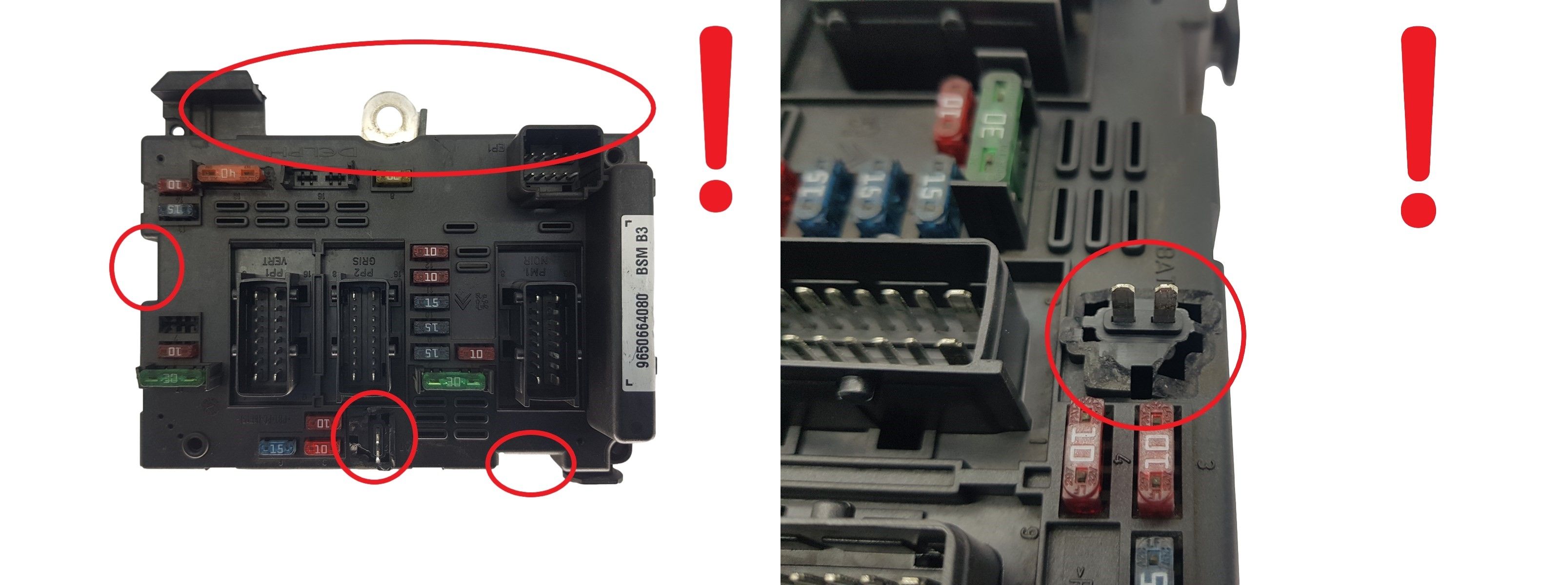 Ohjausyksikkö BSM B3 9650664080 PSA Delphi 2029 main product photo