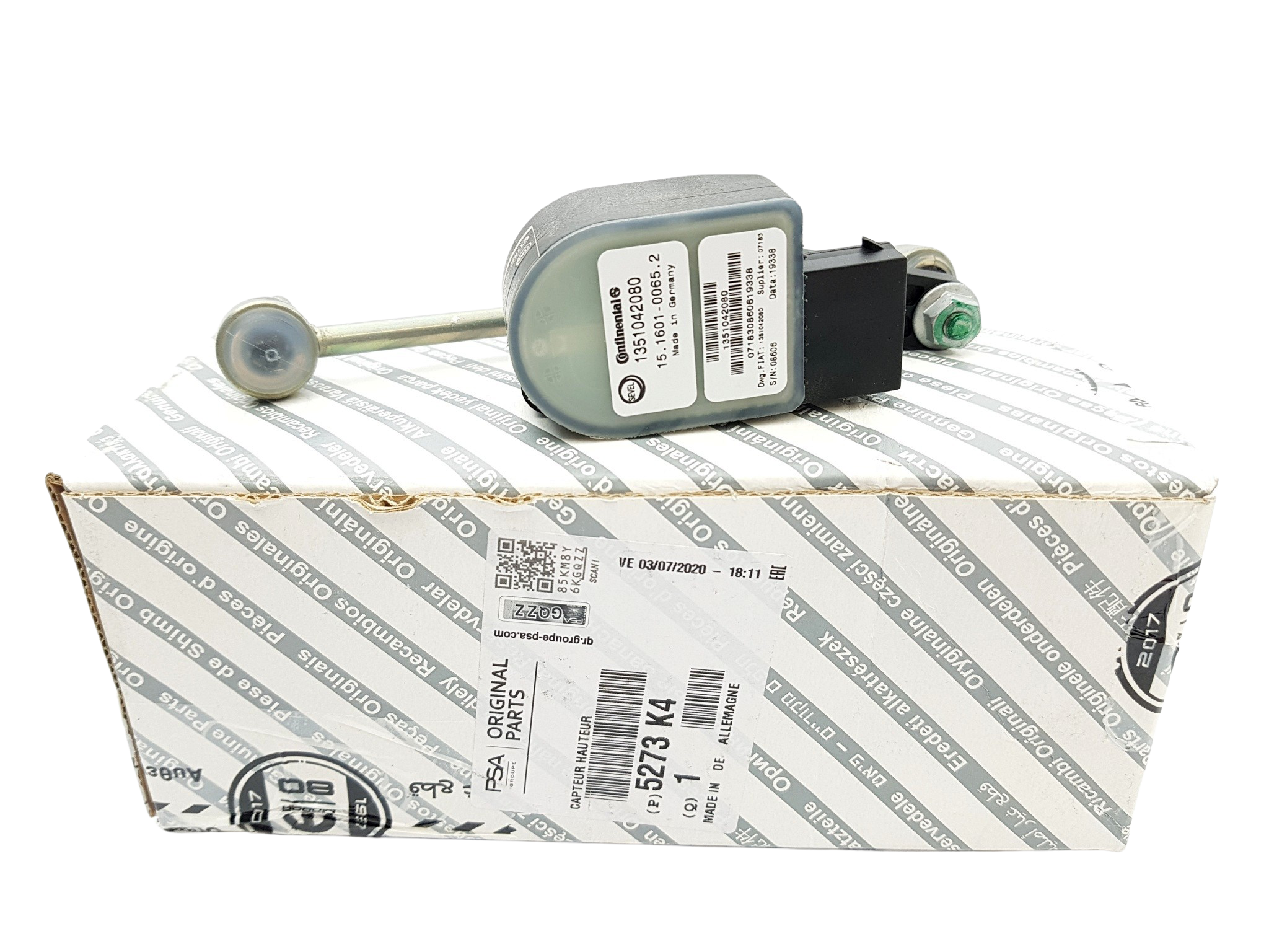 Ajovalojen korkeusanturi Alkuperäinen Jumper Boxer Ducato 3 5273K4 1356117080 main product photo