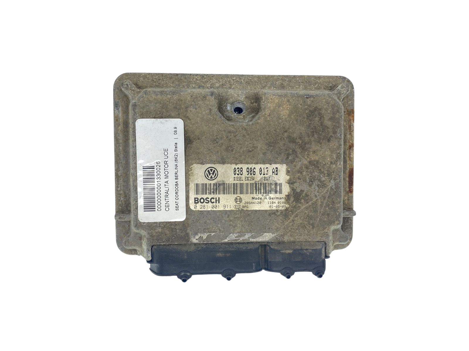Ohjausyksikkö 038906013AB 0281001911 Seat Bosch 61847 main product photo