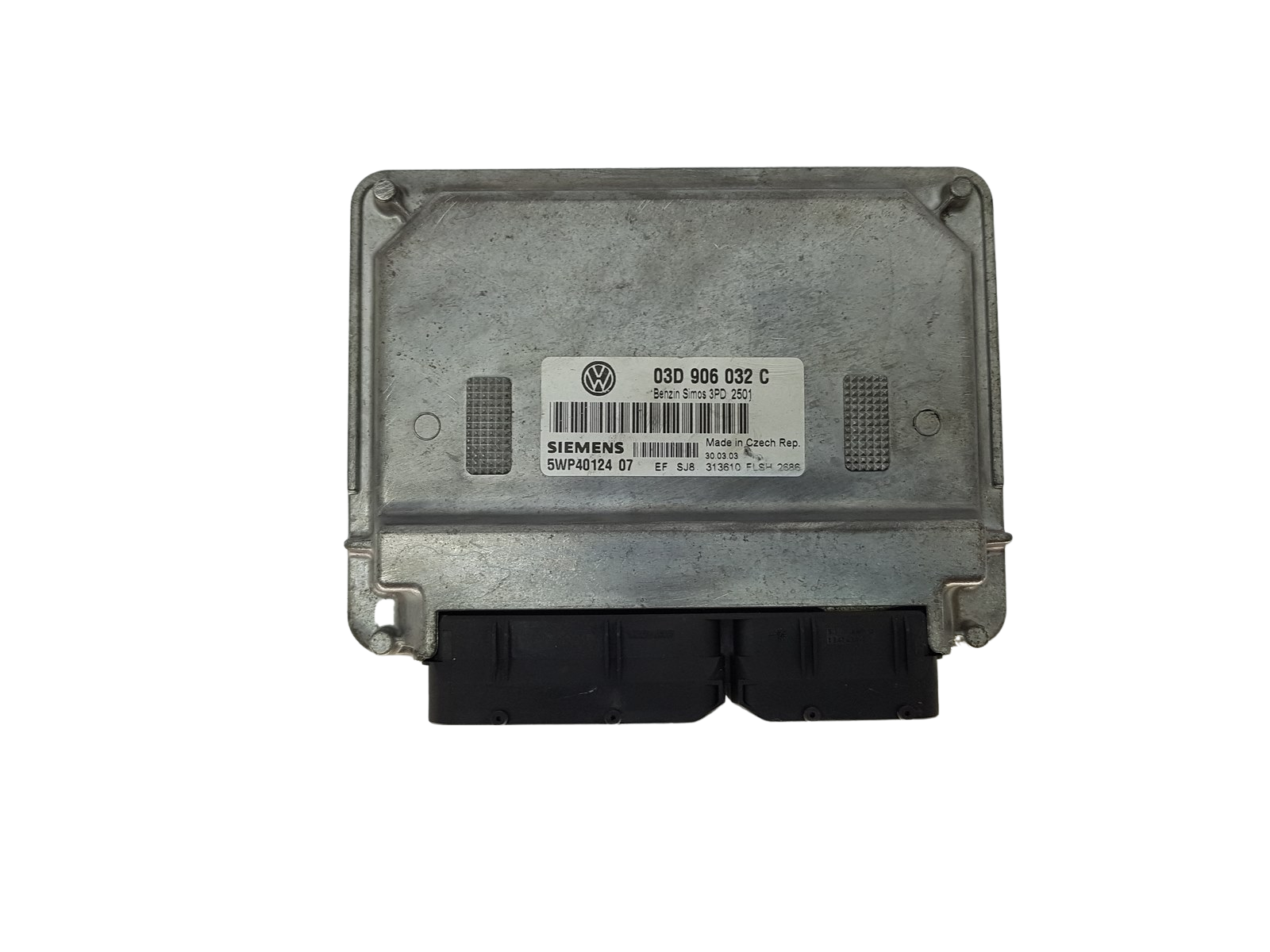 Ohjausyksikkö VW 03D906032C 5WP40124 07 Siemens 16831 main product photo