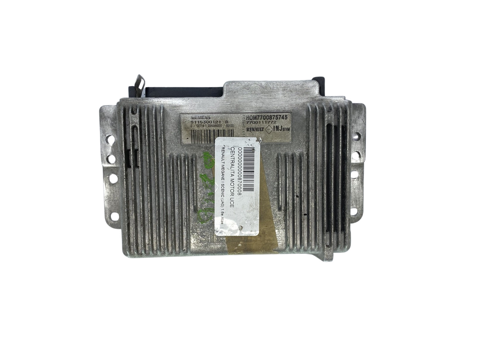 Ohjausyksikkö S115300121B 7700875745 7700111772 Renault Siemens 62457 main product photo