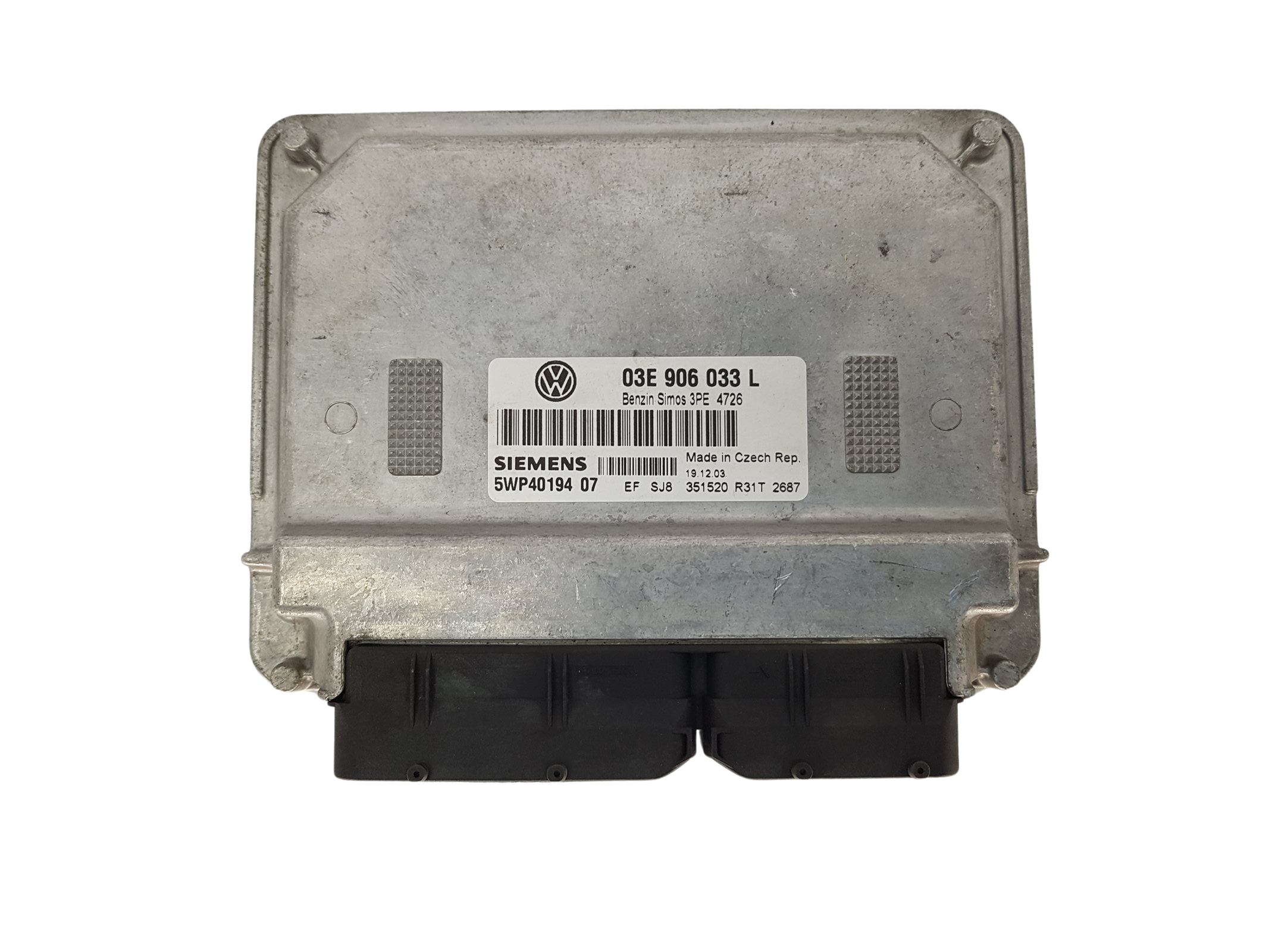 Ohjausyksikkö 03E906033L 5WP40194 07 VW Siemens 3711 main product photo