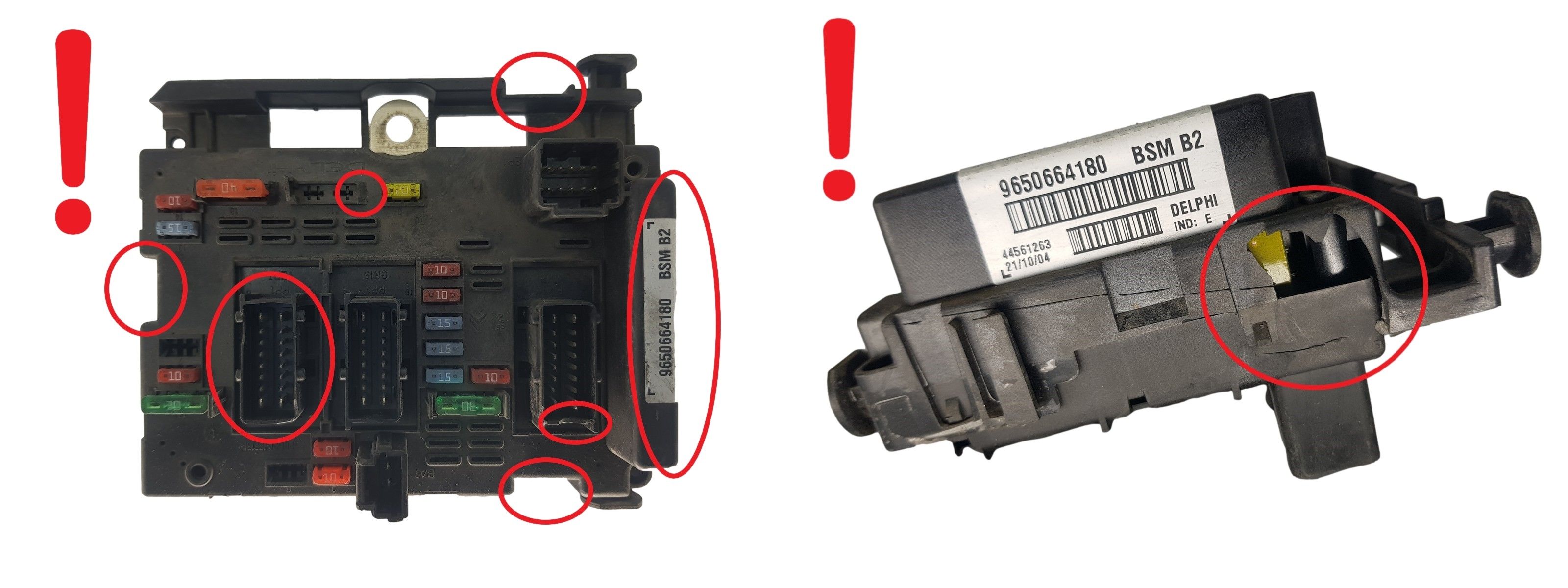 Ohjausyksikkö BSM B2 9650664180 PSA Delphi 1875 main product photo