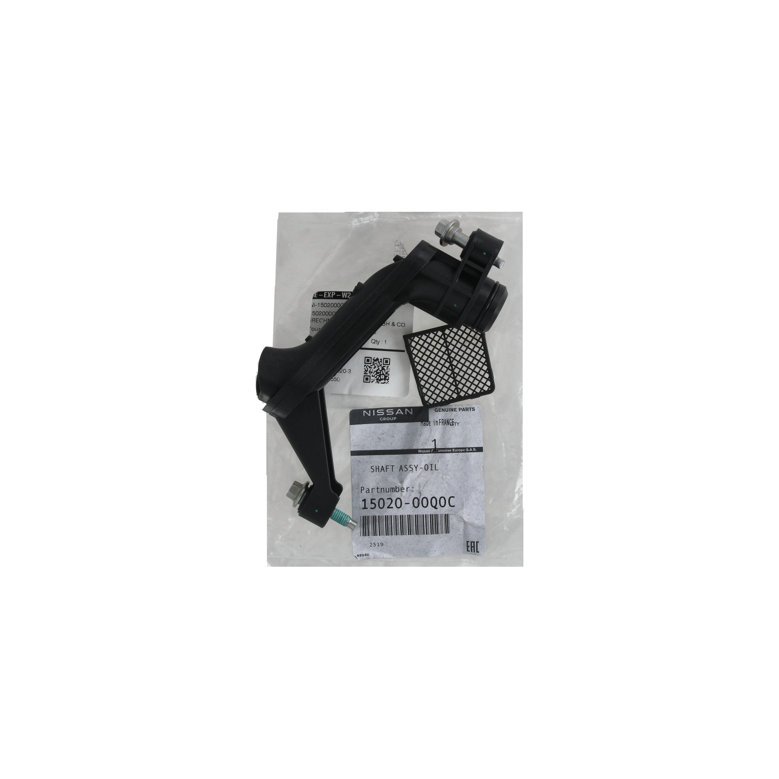 Öljyputki Alkuperäinen 1502000Q0C 150A12228R Renault Nissan main product photo