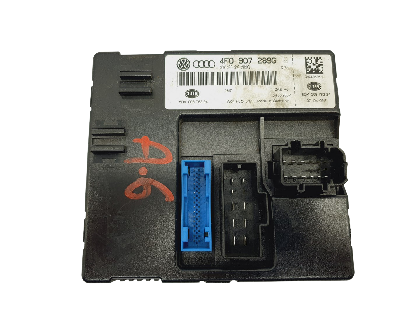 Ohjausyksikön moduuli Audi 4F0907289G 5DK008762 4F0910289G Hella 68764 main product photo