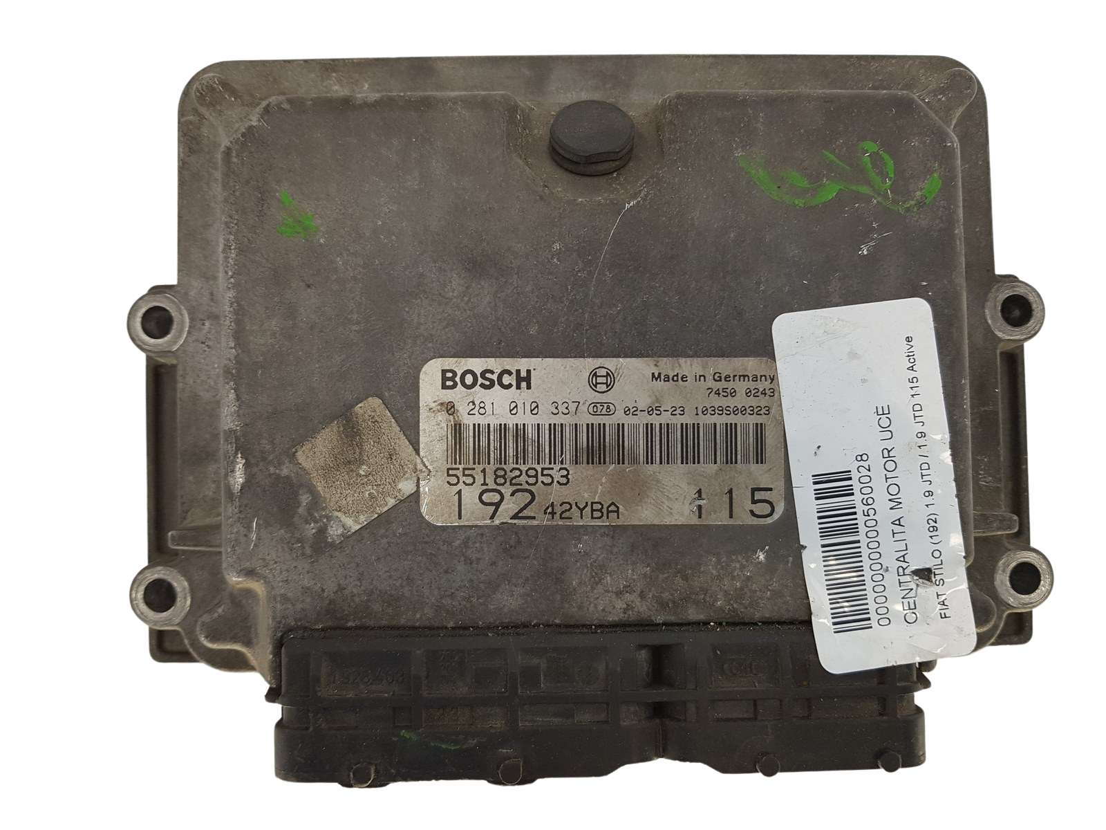 Ohjausyksikkö Fiat 55182953 0281010337 19242YBA Bosch 1031 main product photo