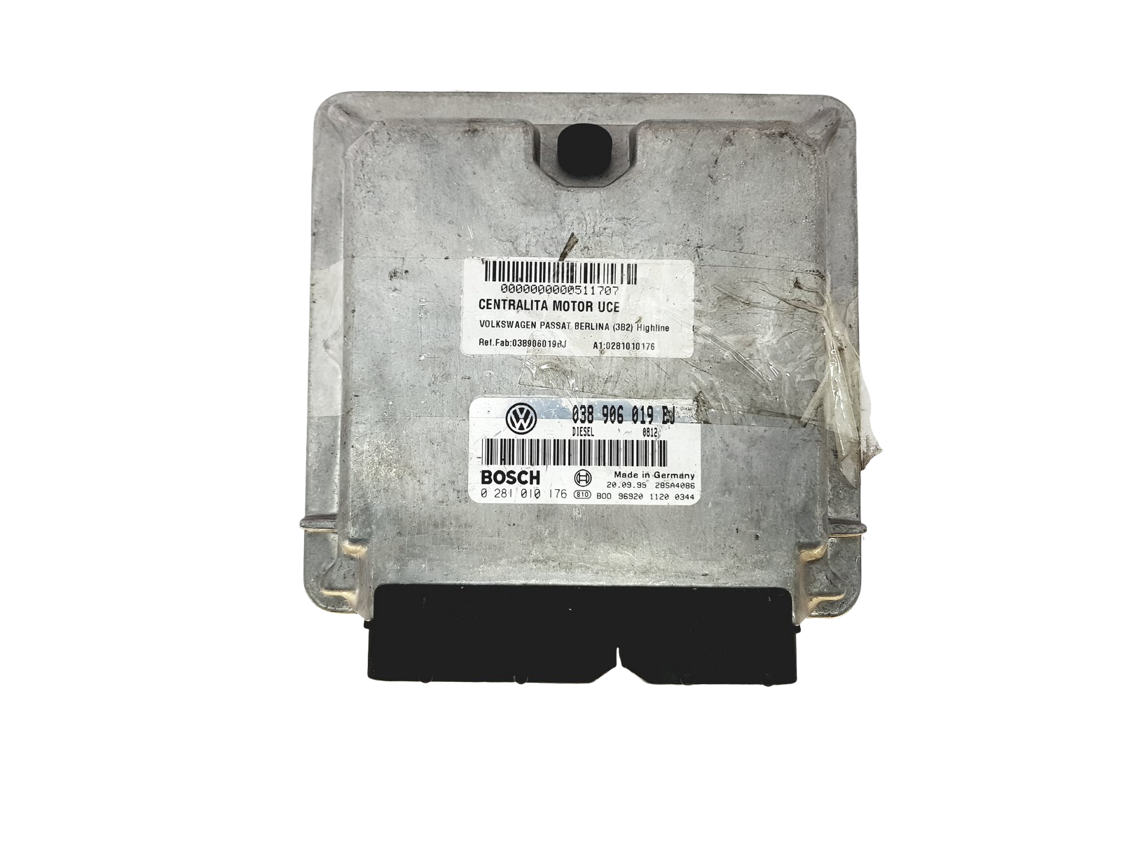 Ohjausyksikkö 038906019BJ 0281010176 Volkswagen Bosch 23709 main product photo