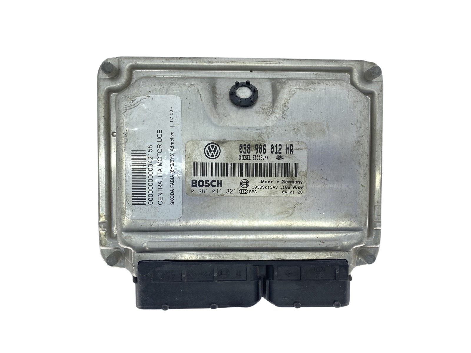 Ohjausyksikkö 038906012HR 0281011321 VW Bosch 63969 main product photo