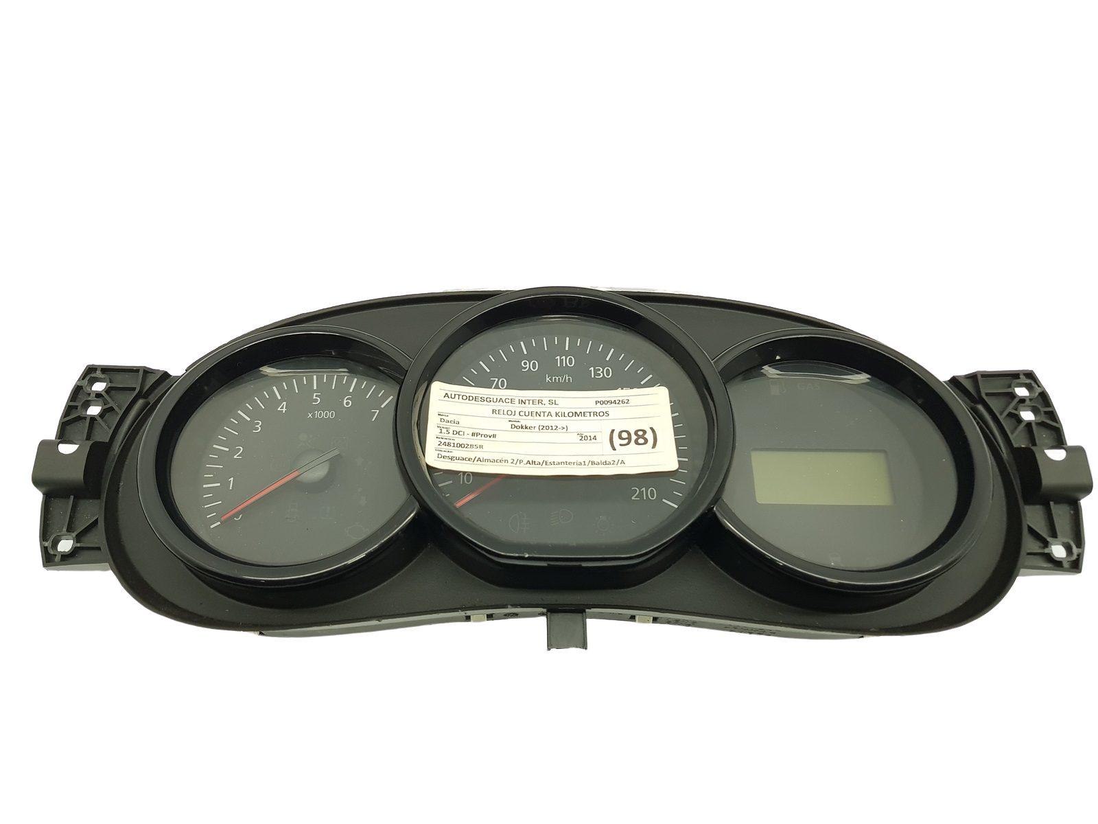 Kierroslukumittari Dacia Dokker 248100285R 27058 main product photo