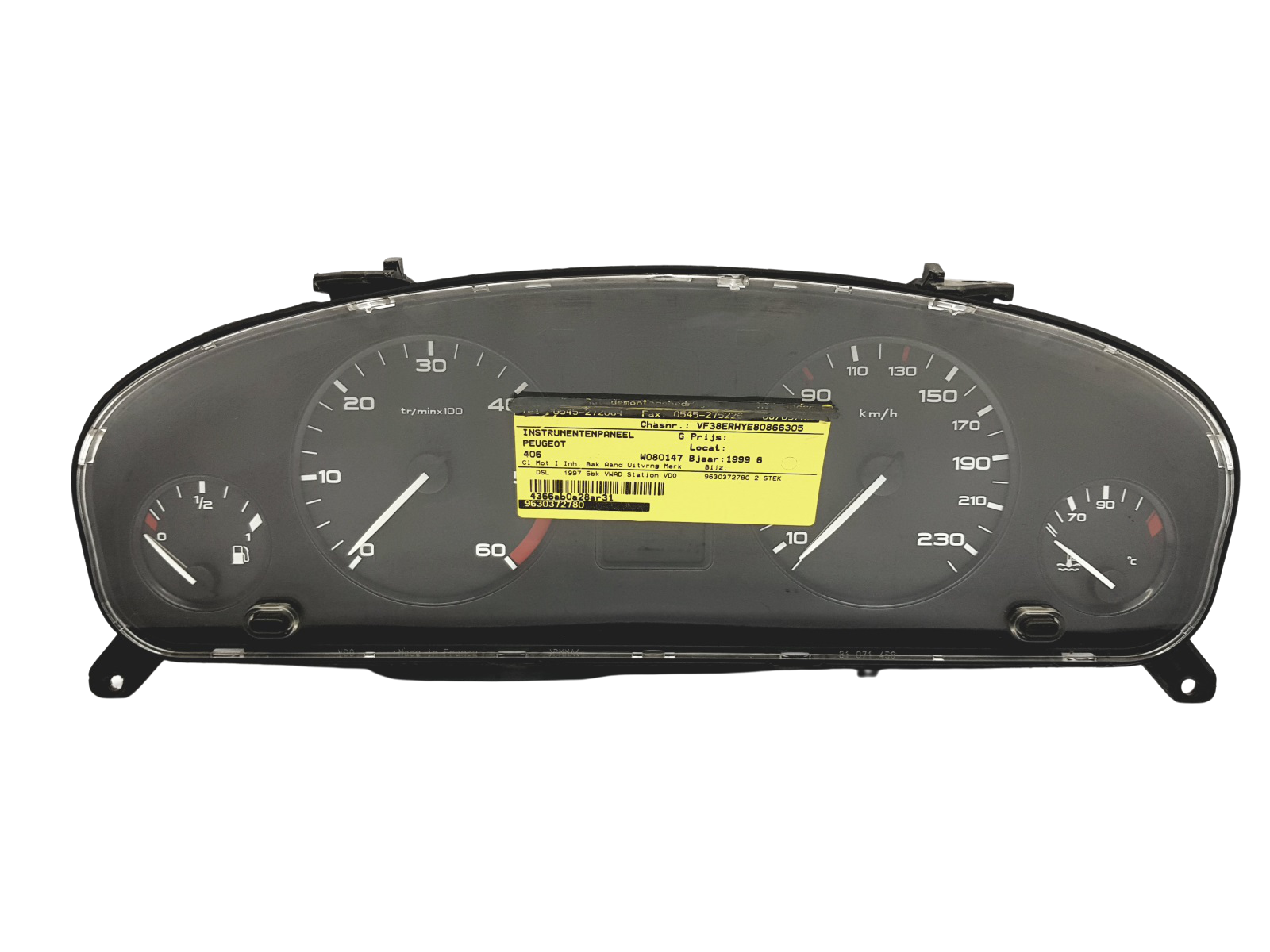 Kierroslukumittari Peugeot 406 9630372780 110008882002 44944 main product photo