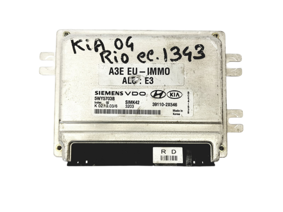 Ohjausyksikkö 5WY5703B 39110-2X546 KIA Hyundai Siemens main product photo
