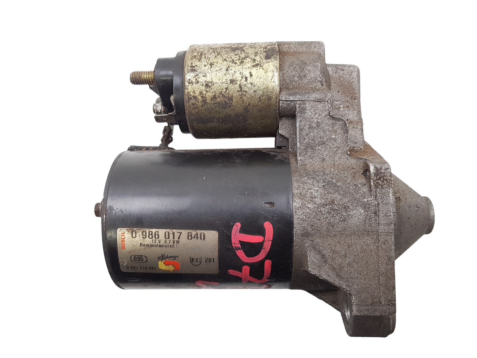 Moottorin Käynnistin Renault 7700864608 0986017840 1.2 8V Bosch main product photo