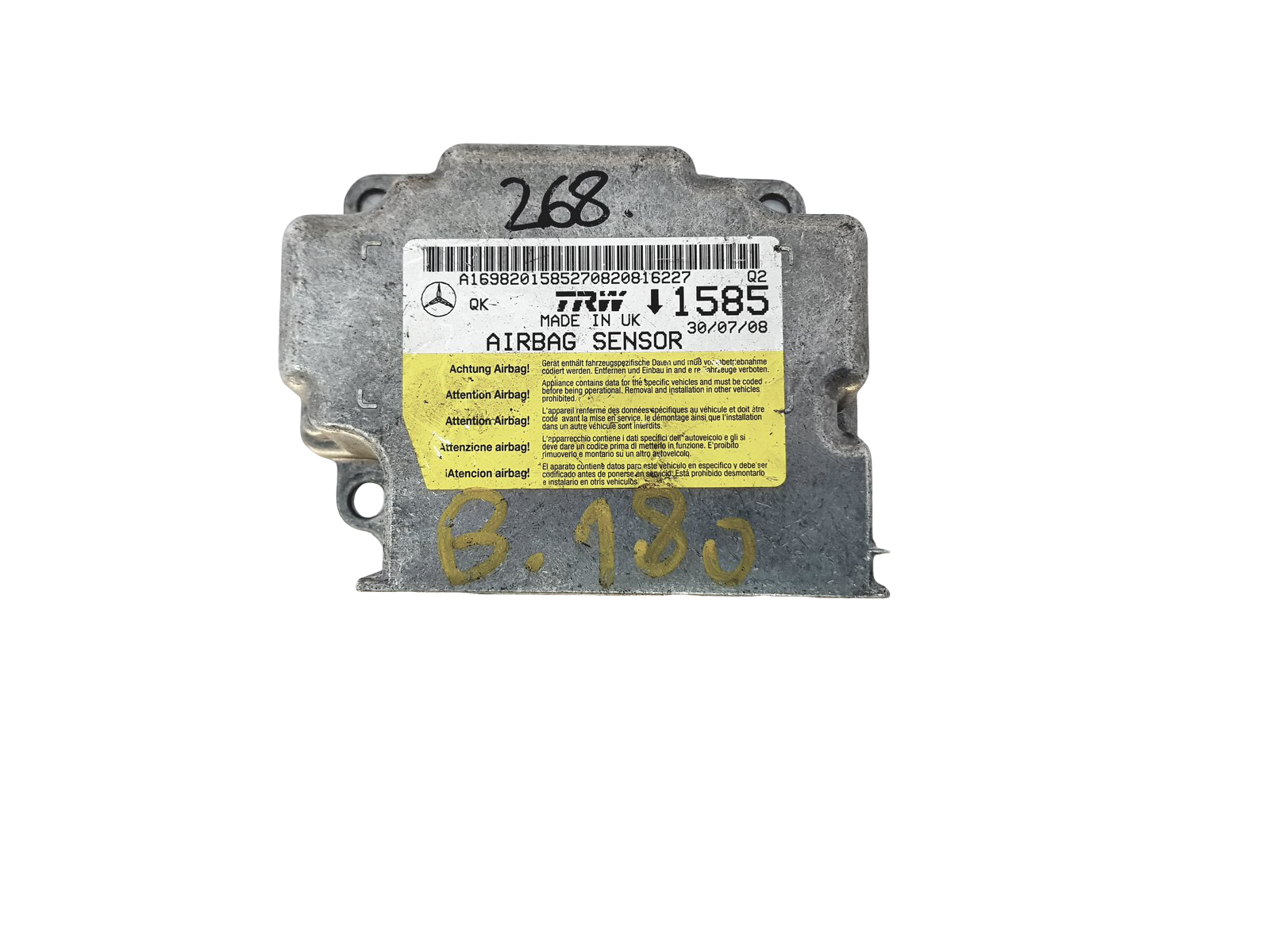 Ohjausyksikön moduuli A1698201585 Mercedes TRW main product photo