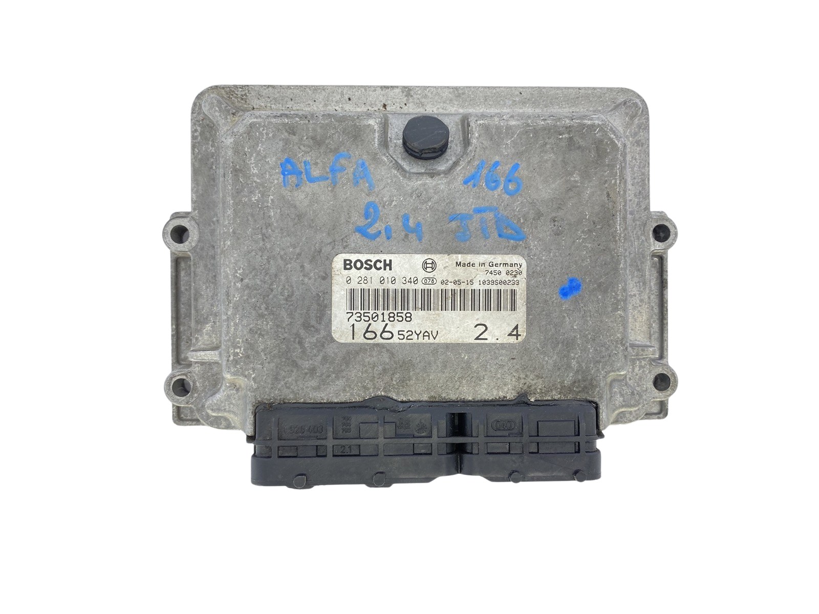 Ohjausyksikkö 73501858 0281010340 16652YAV Alfa Romeo Bosch 54177 main product photo
