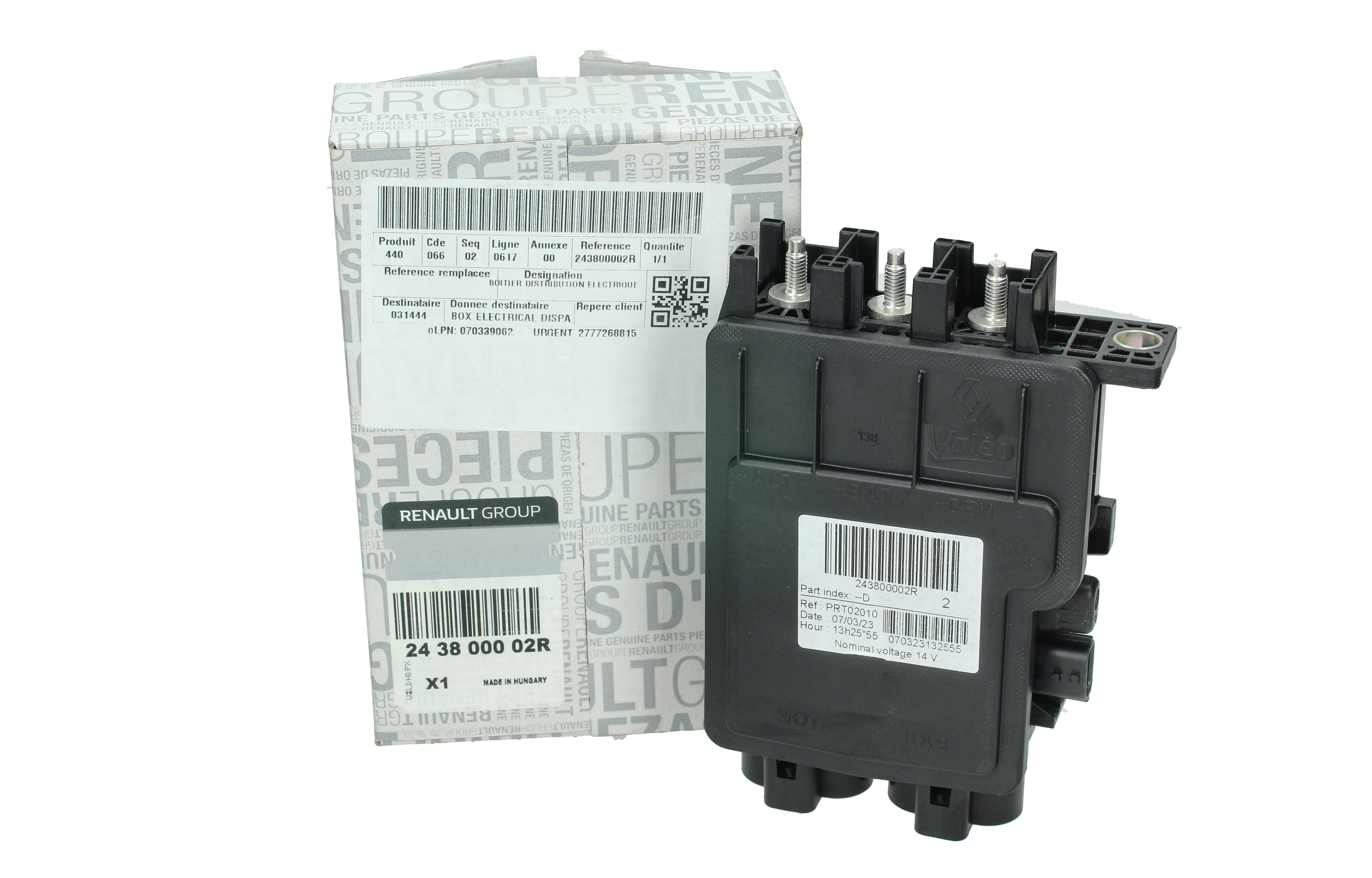 Sulaketaulu Uusi Alkuperäinen 243800002R Renault main product photo