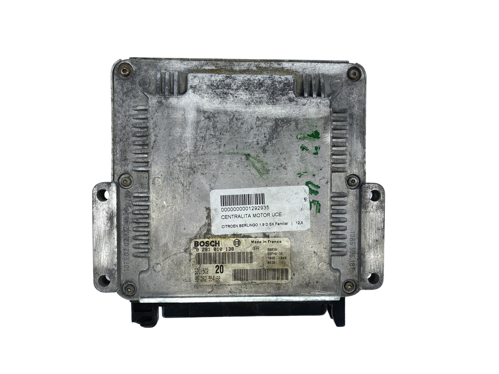 Ohjausyksikkö 0281010138 9636255480 26FM0136 PSA Bosch 62958 main product photo