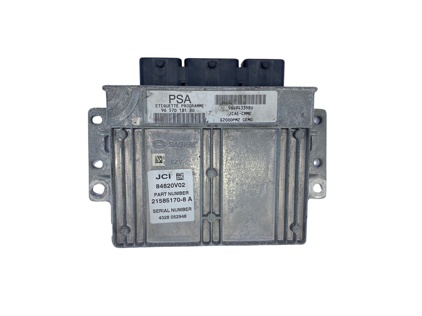 Ohjausyksikkö 9657018180 9649433980 21585170-8 A PSA Sagem 60752 main product photo