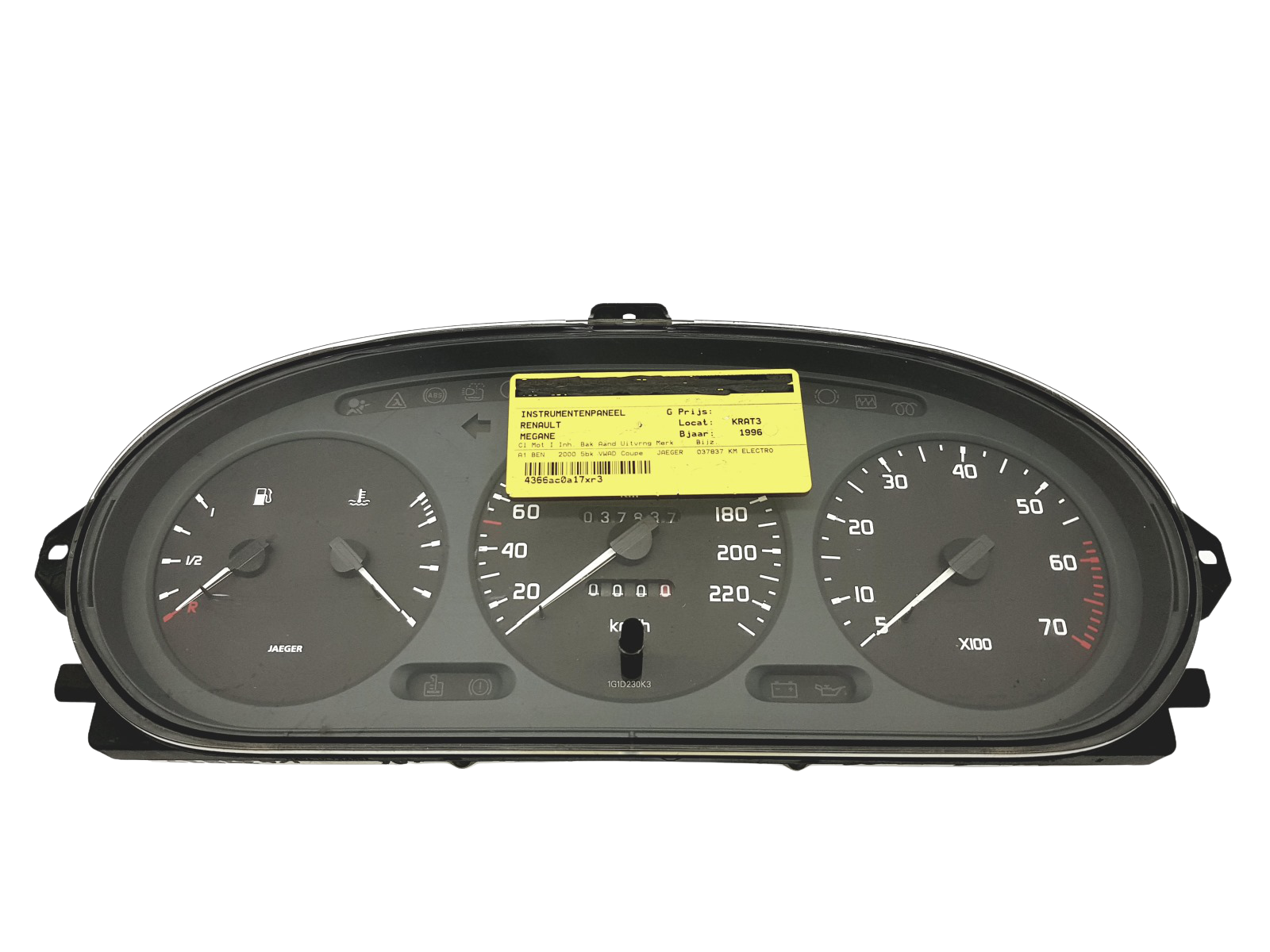 Kierroslukumittari Renault Megane 1 Scenic 1 7700839644 46087 main product photo