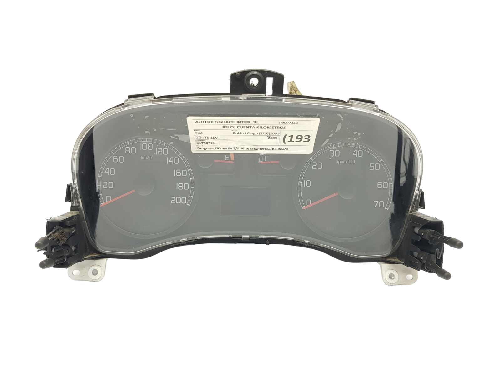 Kierroslukumittari Fiat Doblo 51758776 503000933100 28412 main product photo