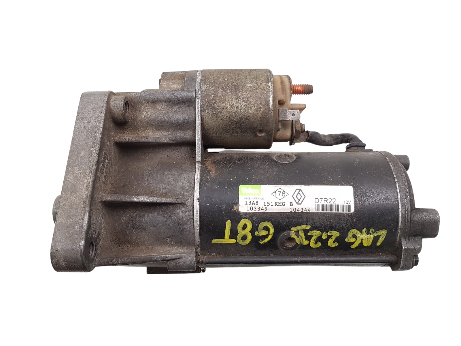 Moottorin Käynnistin Renault 7700104344 D7R22 2.2 D Valeo 1255 main product photo