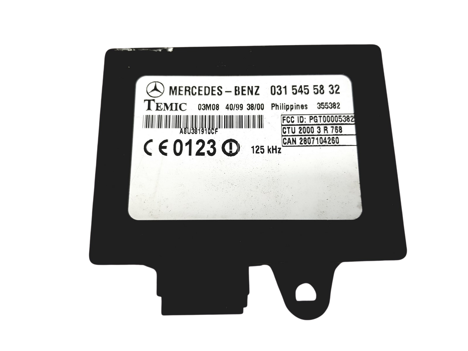 Ohjausyksikön moduuli Mercedes 0315455832 355382 Temic 30942 main product photo