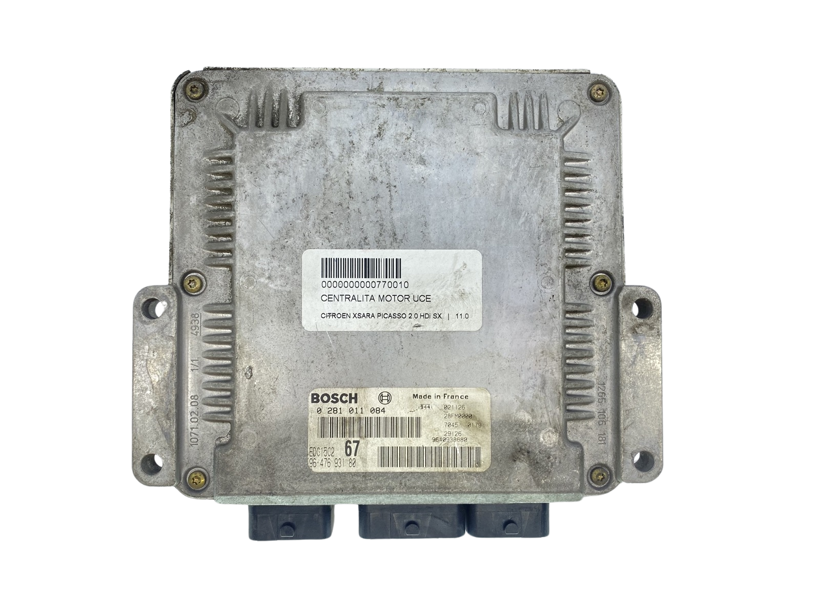 Ohjausyksikkö 0281011084 9640938680 9647693180 PSA Bosch 63704 main product photo