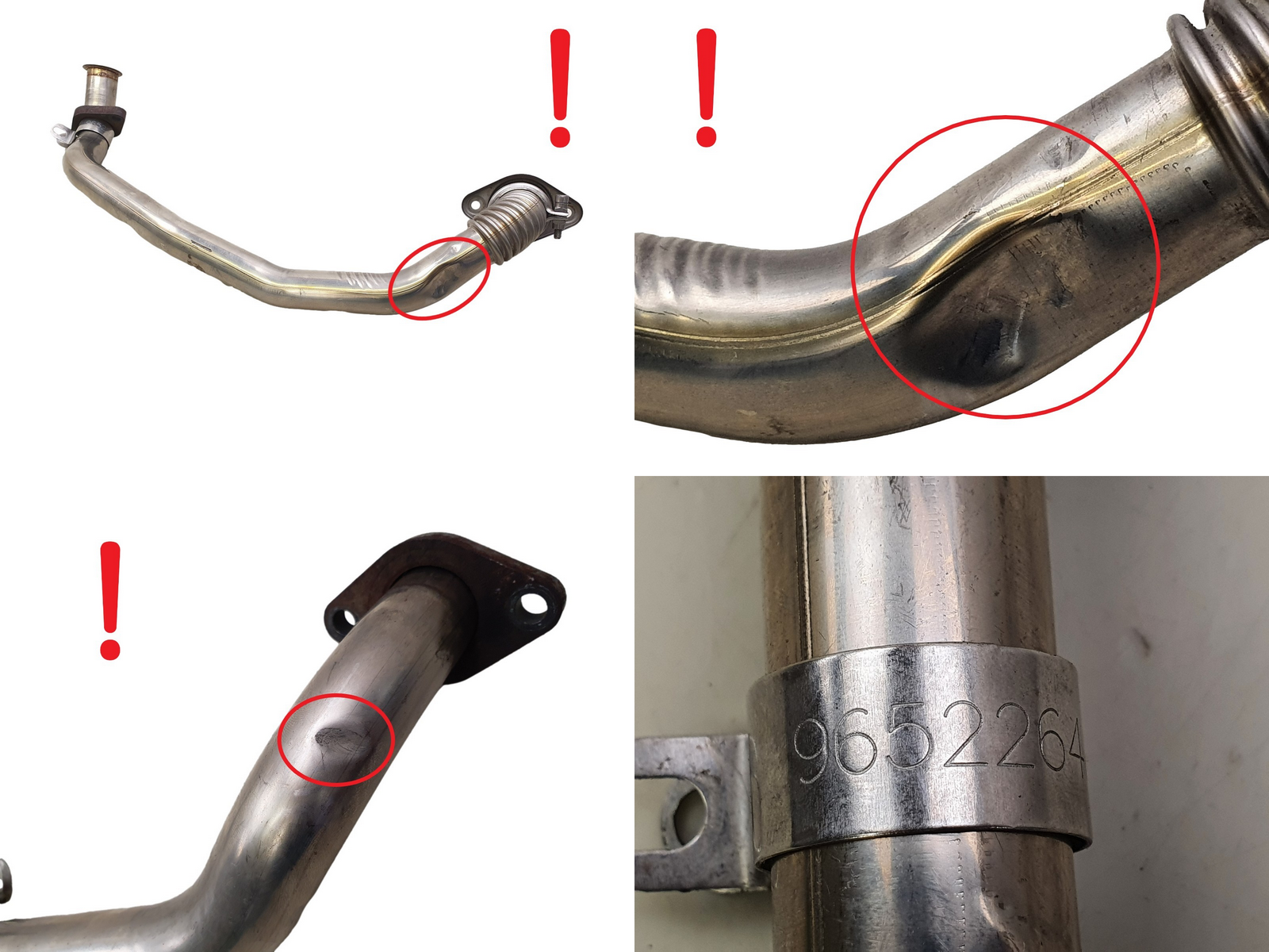 Egr-putki 161836 9652264880 2.0 HDI Citroen C5 Peugeot 407 S5 main product photo