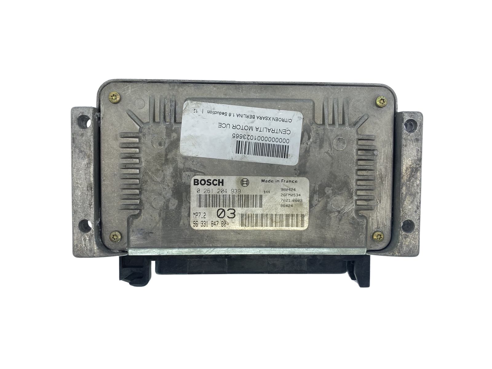 Ohjausyksikkö 0261204939 9633184780 26FM0534 PSA Bosch 63189 main product photo