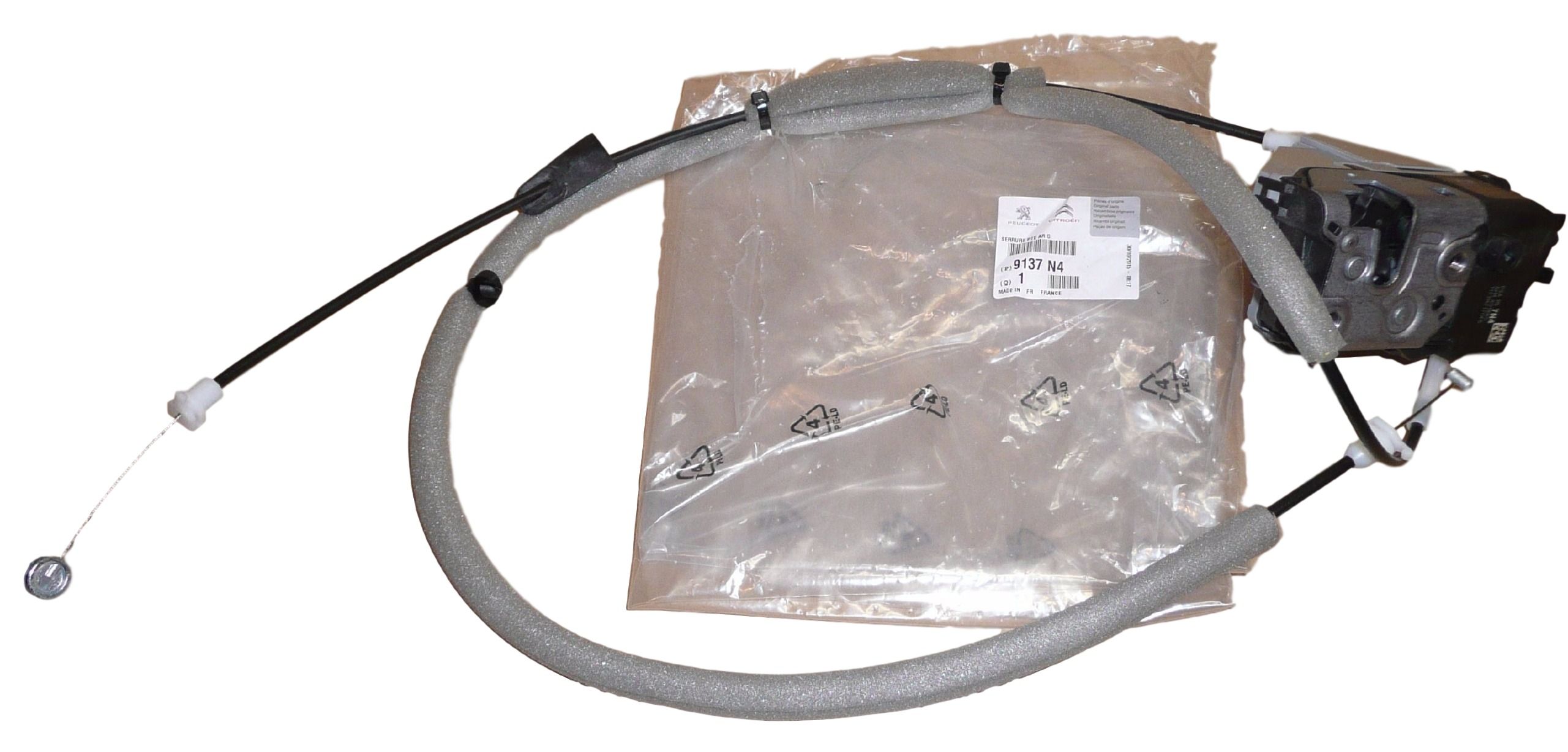 Liukuoven lukko Vasen 9137N4 9137.N4 Peugeot Citroen Alkuperäinen main product photo