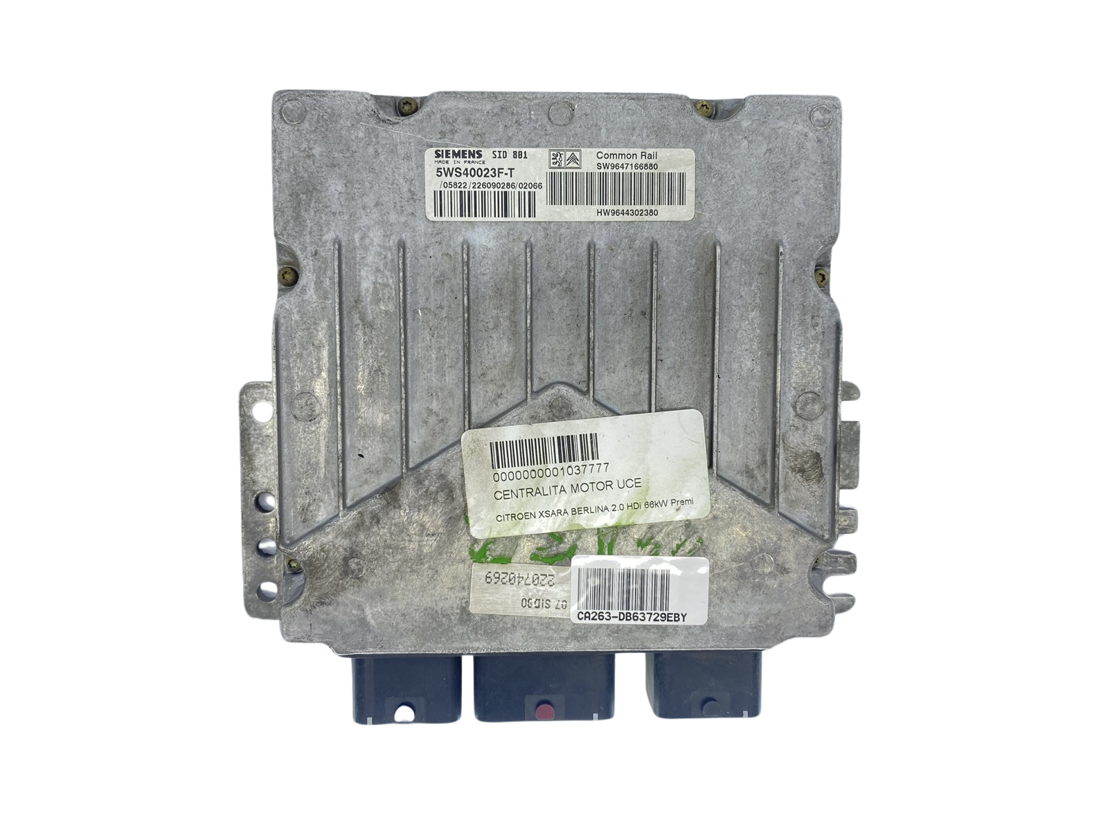 Ohjausyksikkö 5WS40023F-T 9647166880 9644302380 PSA Siemens 63729 main product photo