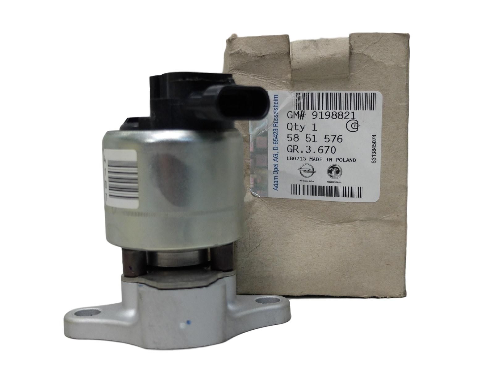 Egr Venttiili Uusi Alkuperäinen Opel 9198821 5851576 main product photo