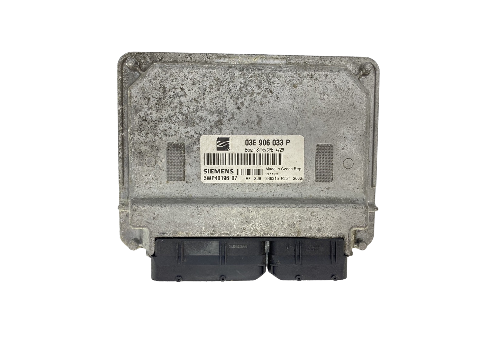 Ohjausyksikkö 03E906033P 5WP40196 07 Seat Siemens 56980 main product photo