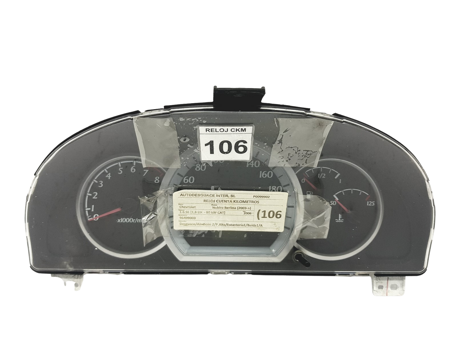 Kierroslukumittari Chevrolet Lacetti 96499003HM 54659 main product photo