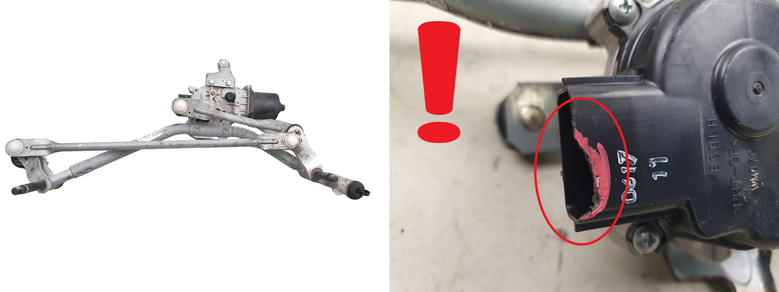 Pyyhkijämekanismi Renault Captur 288001161R Mitsuba 1063 main product photo