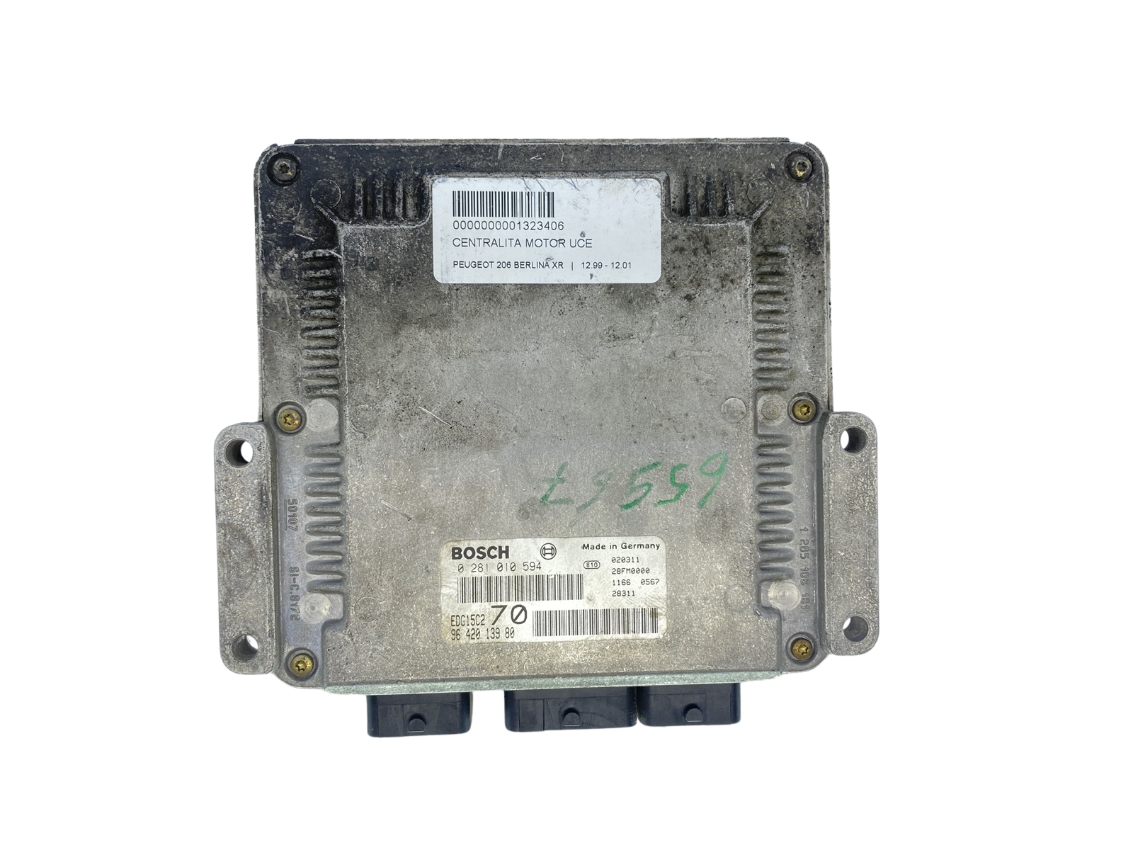 Ohjausyksikkö 0281010594 9642013980 EDC15C2 PSA Bosch 62769 main product photo