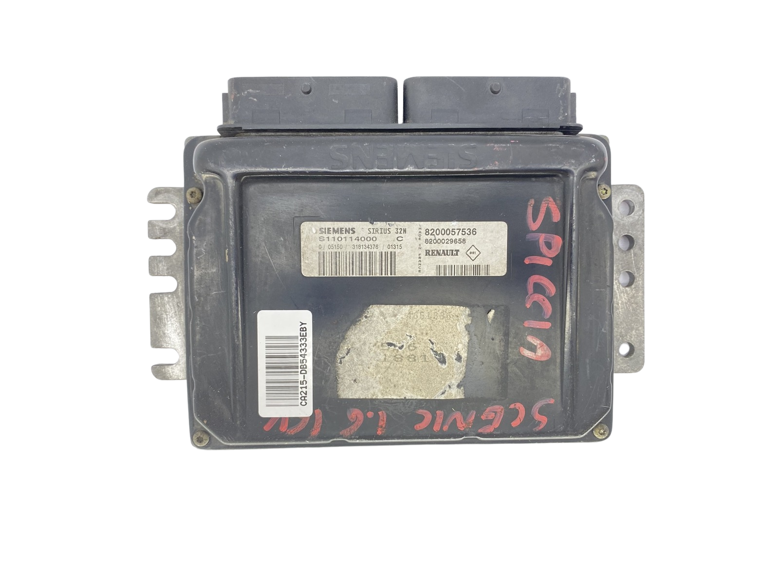 Ohjausyksikkö S110114000C 8200057536 8200029658 Renault Siemens 54333 main product photo