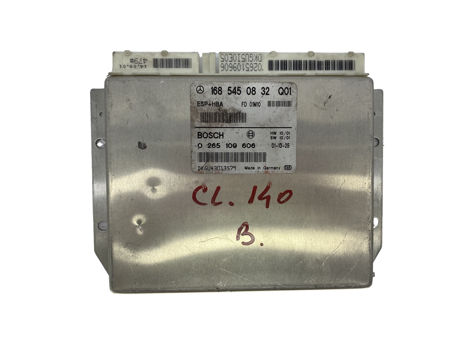 Ohjausyksikkö 1685450832Q01 0265109606 Mercedes Bosch 53852 main product photo