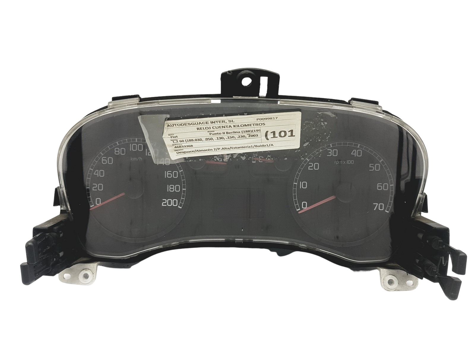 Kierroslukumittari Fiat Punto 46833368 503000460300 48856 main product photo