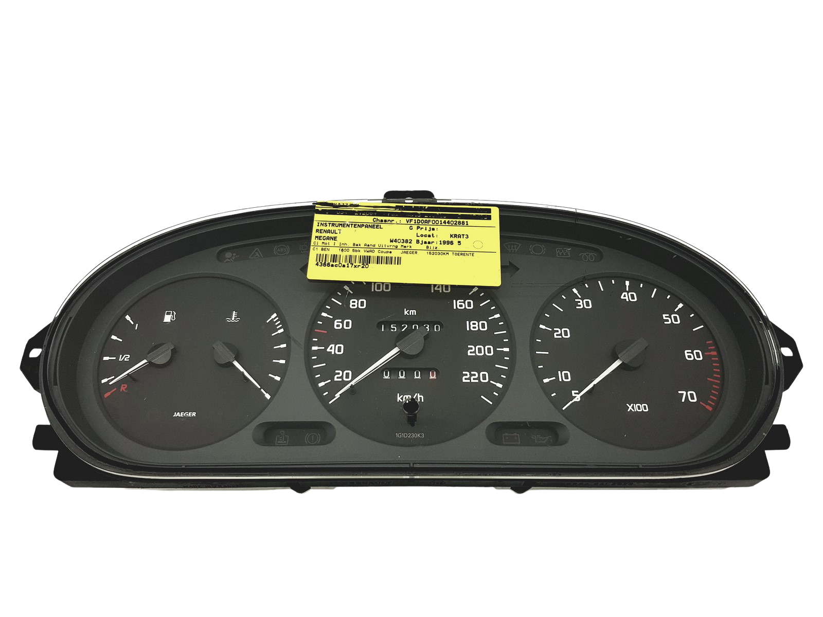 Kierroslukumittari Renault Megane 1 Scenic 1 7700839644 49526 main product photo
