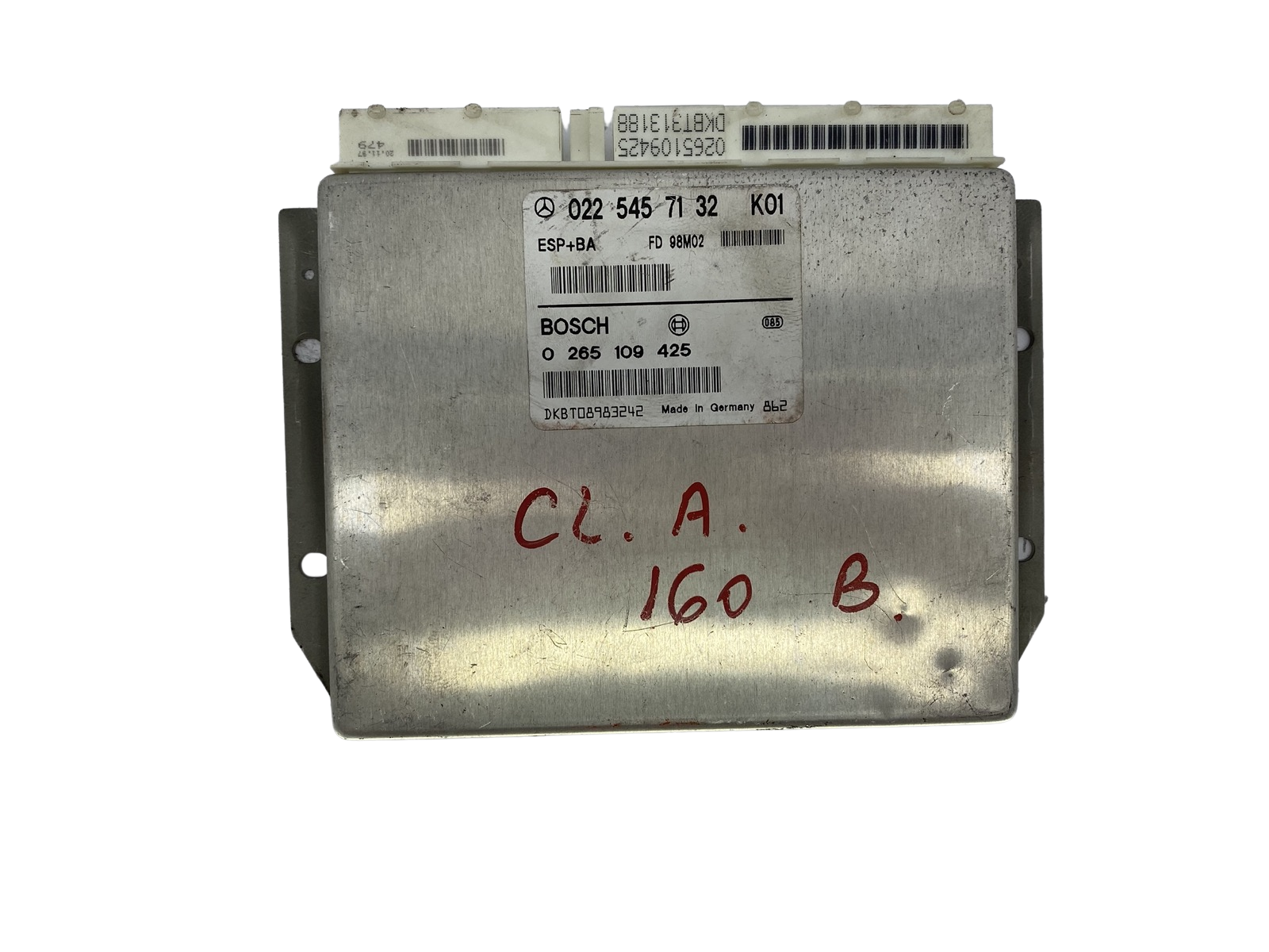 Ohjausyksikkö ESP Mercedes 0225457132 K01 0265109425 Bosch 53851 main product photo