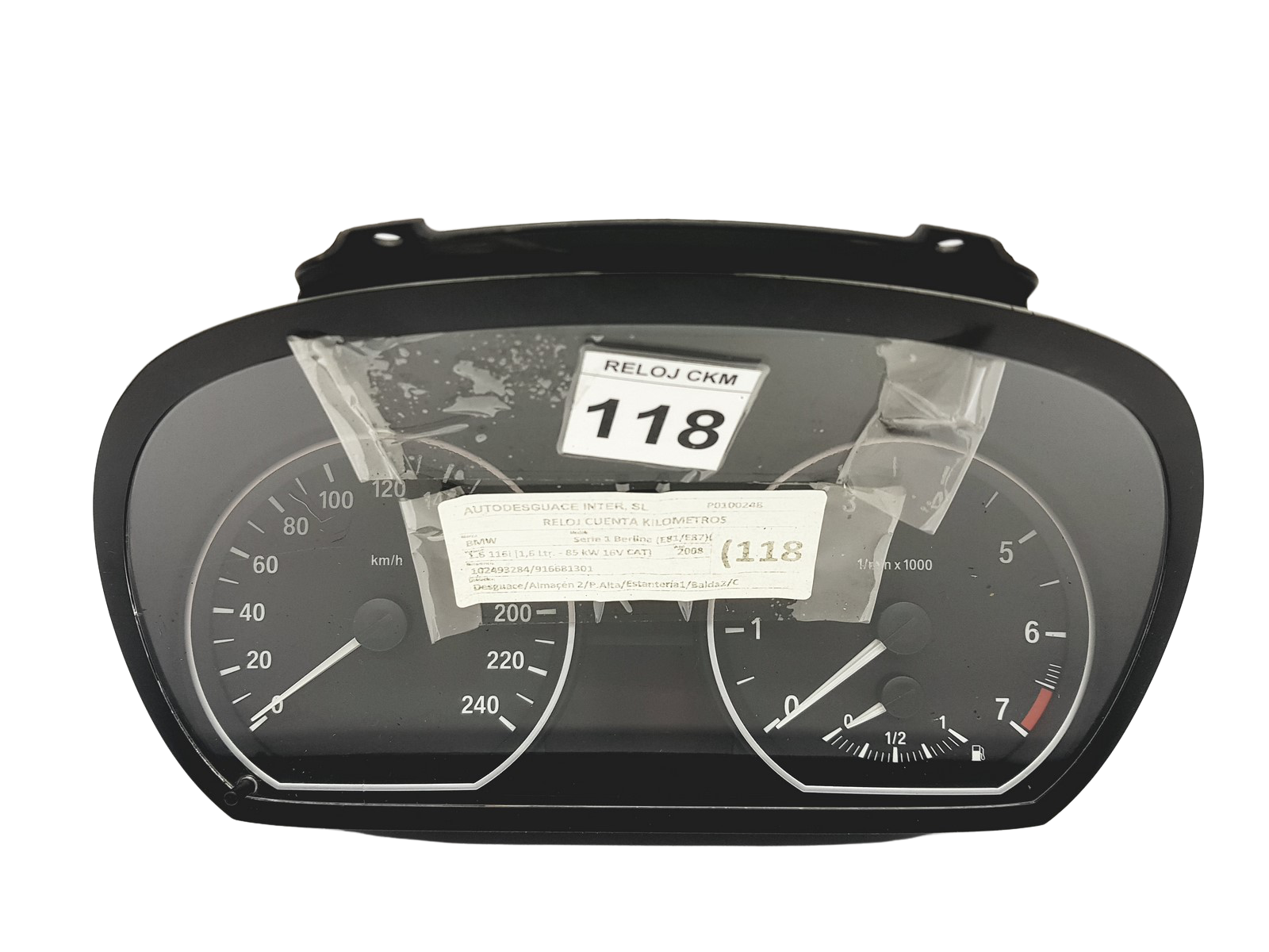 Nopeusmittari BMW 1 E87 9166813-01 1024932-84 50011 main product photo