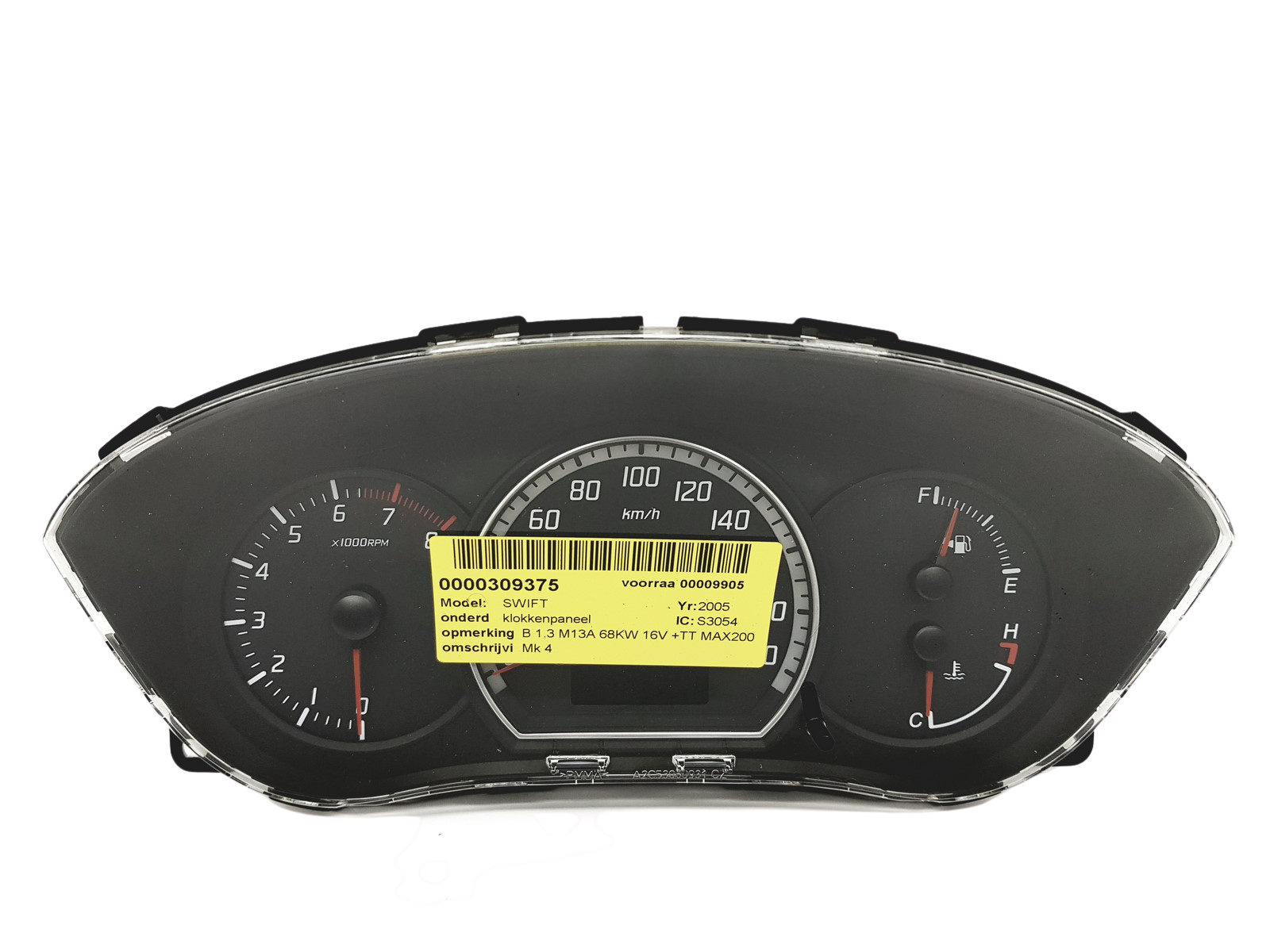 Kierroslukumittari Suzuki Swift 34100-62JA0 34100-62J0 31231 main product photo