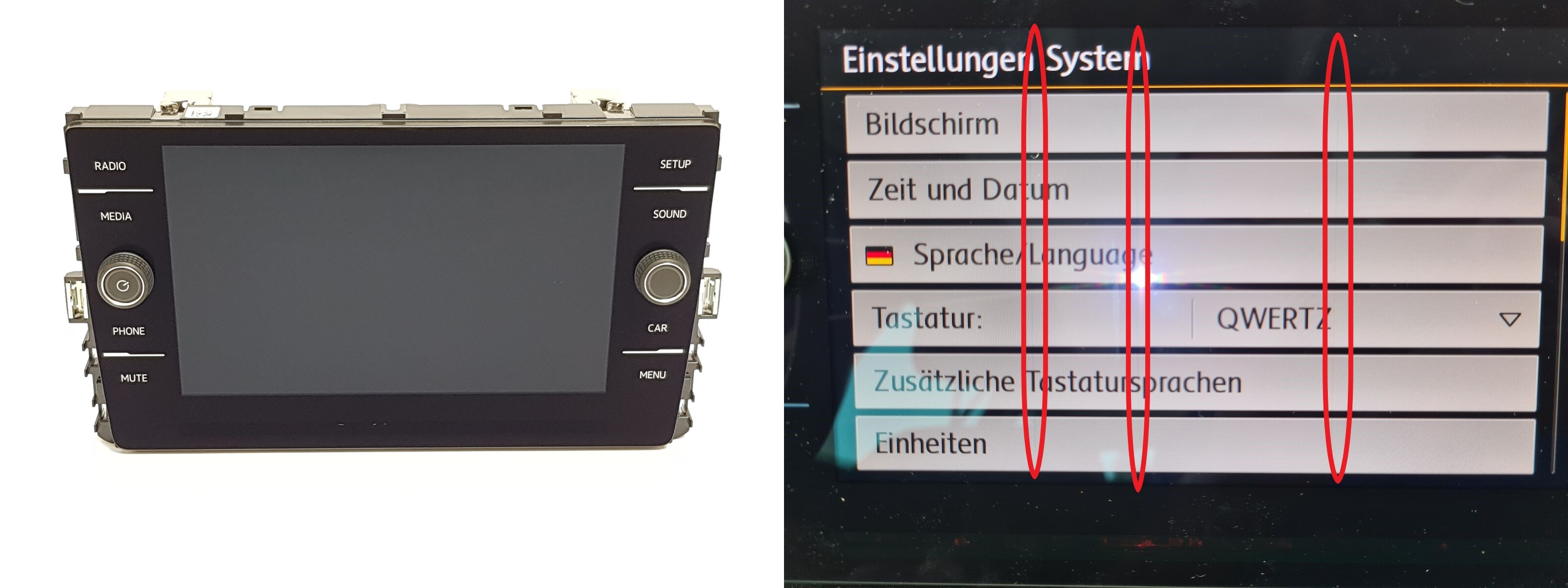 Radionäyttö Volkswagen 5G6919605 VDO main product photo