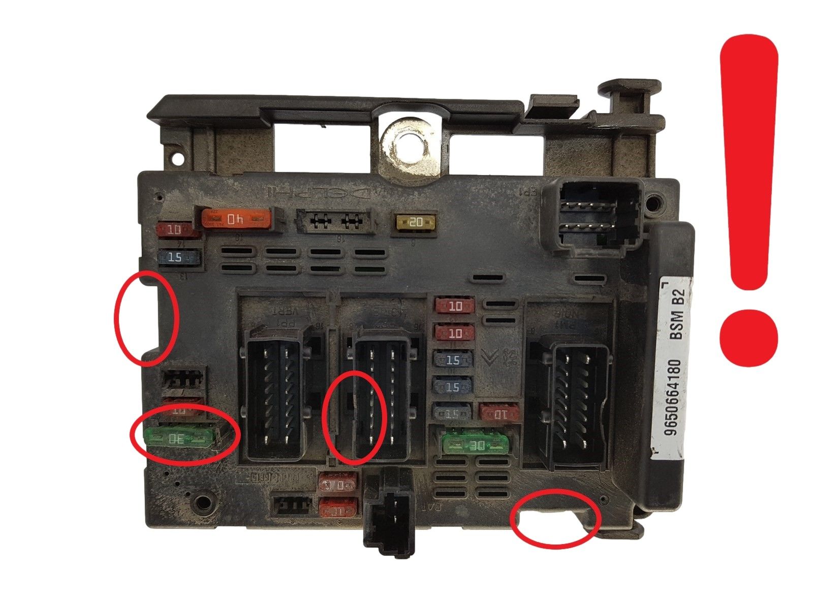 Ohjausyksikkö BSM B2 9650664180 PSA Delphi 1247 main product photo