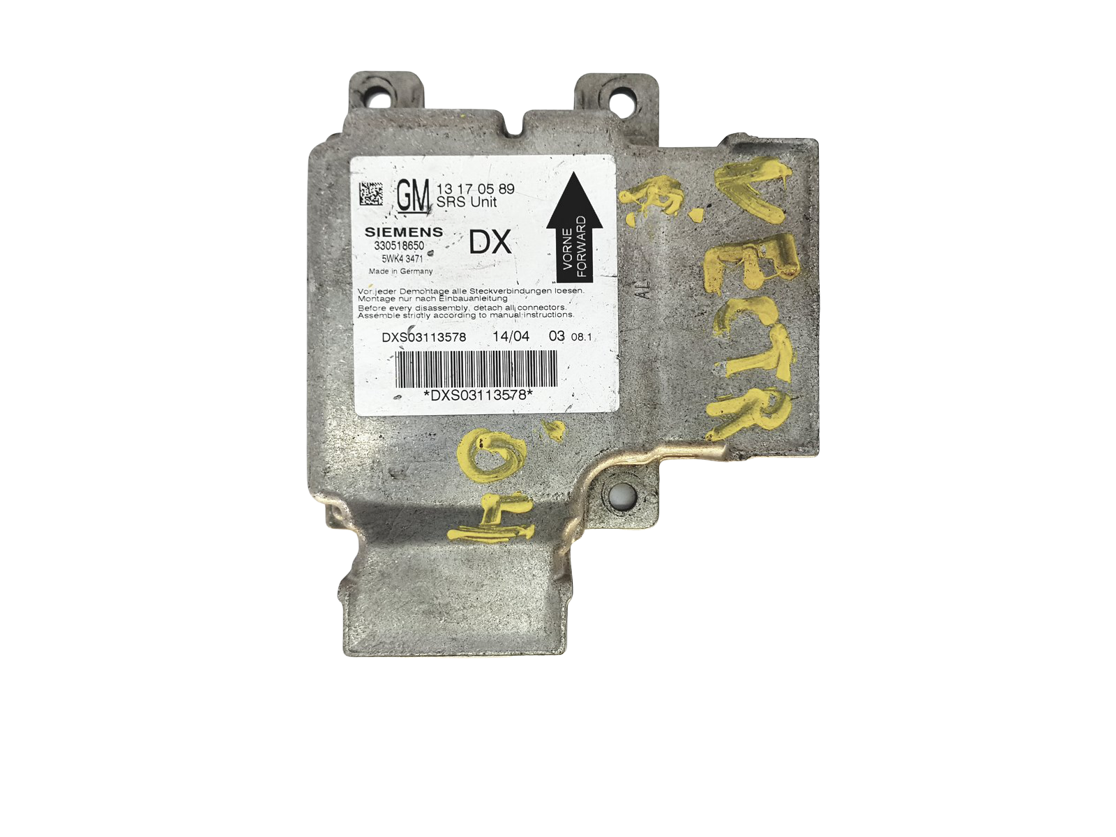 Ohjausyksikön moduuli Opel 13170589 5WK43471 Temic main product photo