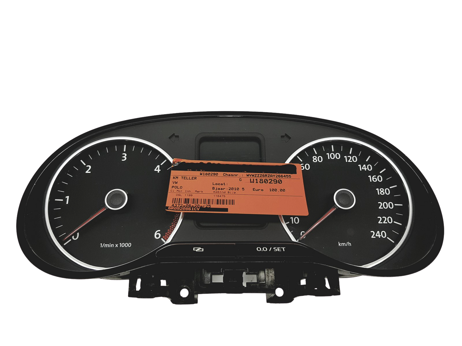 Kierroslukumittari VW Polo 6R0920861D 19547049 Johnson main product photo