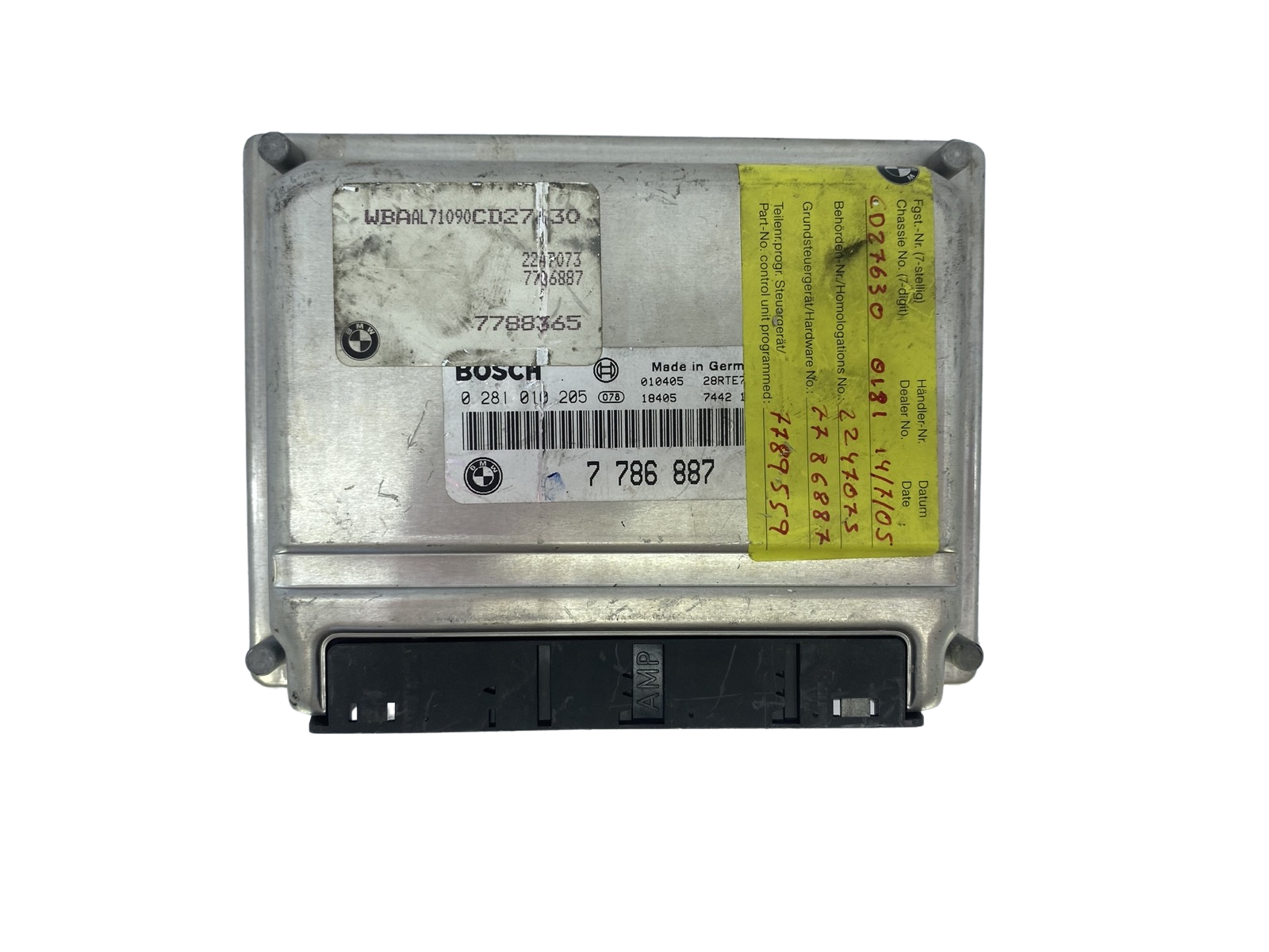 Ohjausyksikkö BMW 7786887 0281010205 Bosch 52285 main product photo